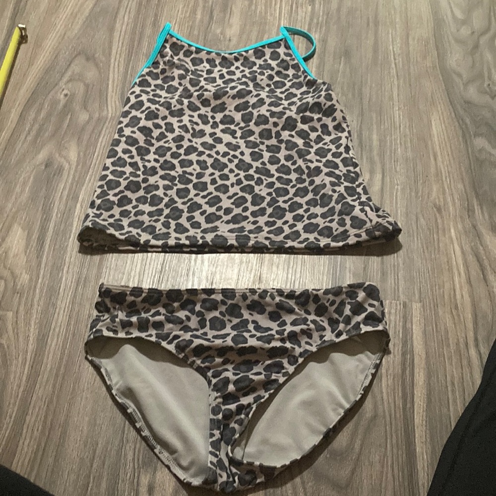Spotted Zebra Girls and Toddlers' Tankini Rashguard Swimsuit Sets XL